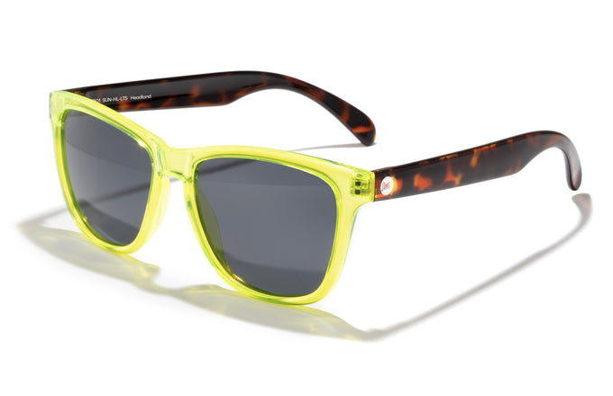 sunski headland lime tortoise slate three quarter angle