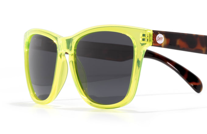 sunski headland lime tortoise slate close up three quarter angle