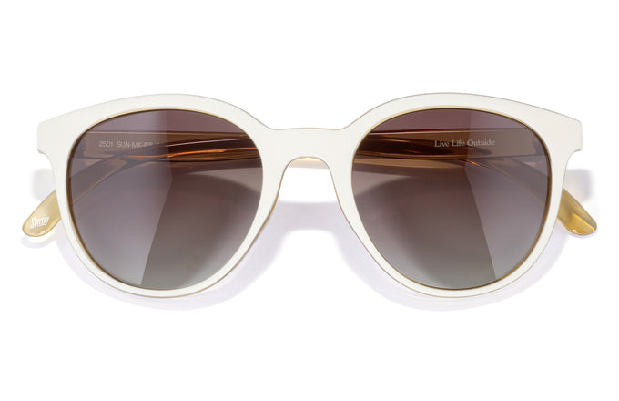 sunski makani ivory seaweed sepia front angle