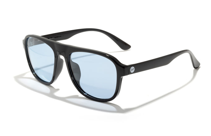 sunski polarized sunglasses shoreline black arctic three quarter angle