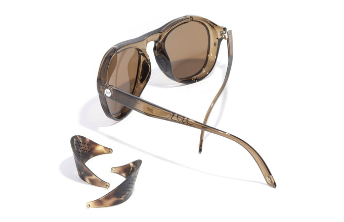 sunski treeline cola amber with side shields removed