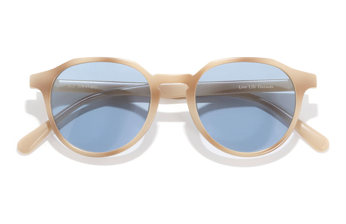 sunski vallarta blone tortoise arctic front angle