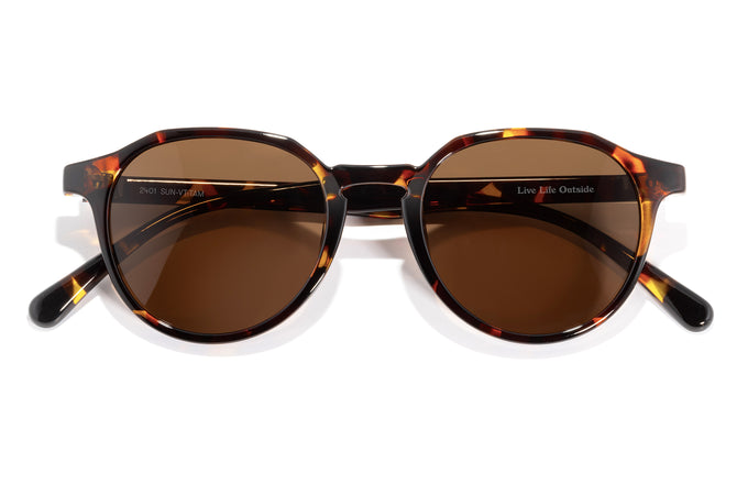 sunski vallarta tortoise amber front angle