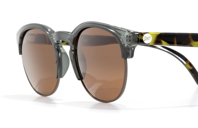 sunski avila pine tortoise amber close up three quarter angle