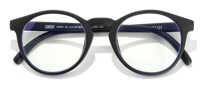sunski dipsea blue light black front angle