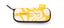 Zipper Case Yellow Squiggles