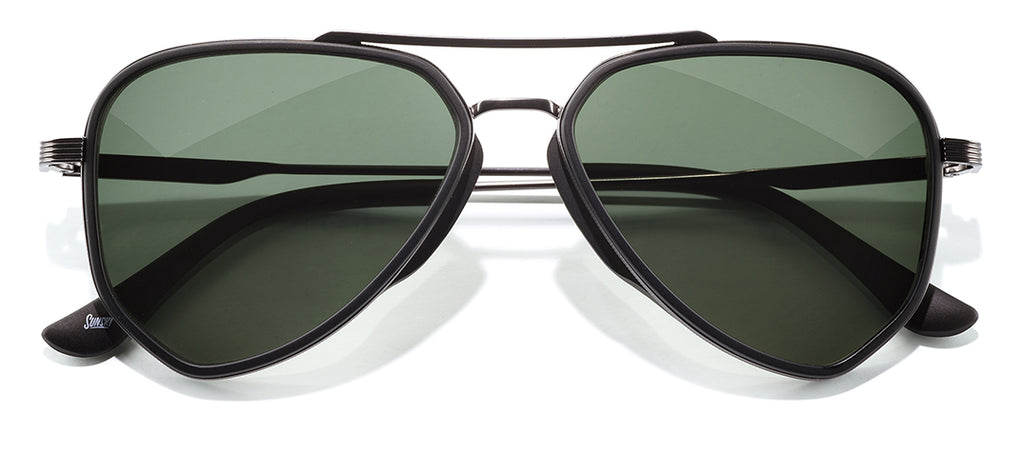 Sunski Astra Black Forest Polarized Aviator Sunglasses