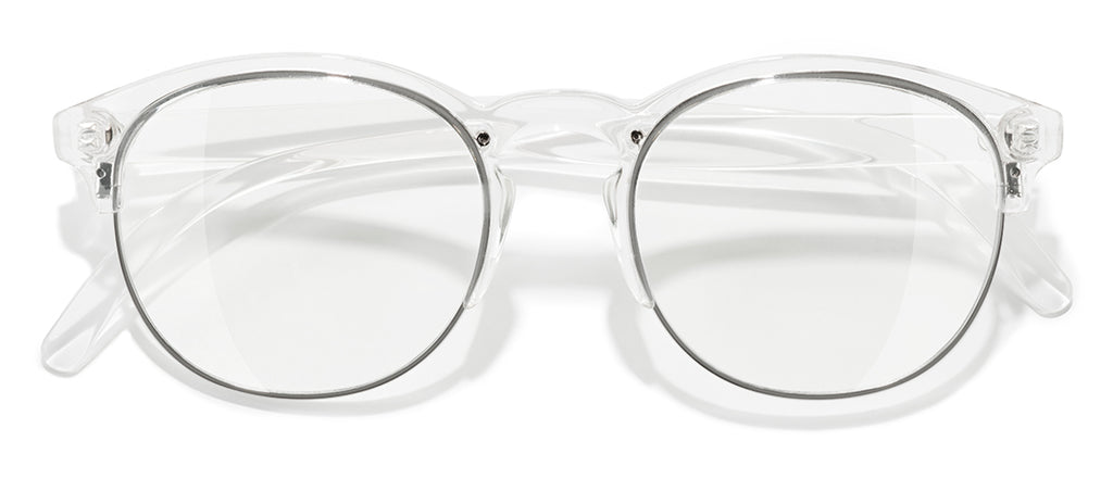 sunski avila blue light clear front angle