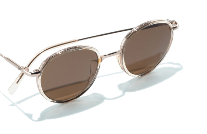 sunski baia champagne amber three quarter aerial view