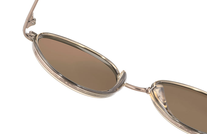 sunski baia champagne amber close up under angle