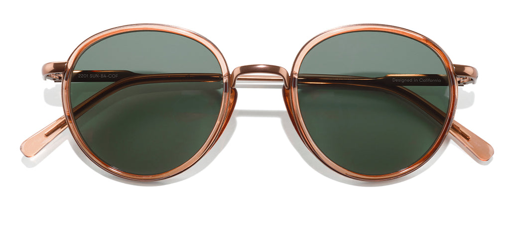 Sunski Baia Copper Forest Retro Sunglasses