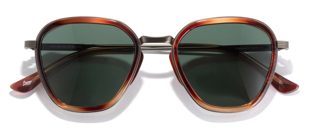 Sunski Bernina Caramel Forest Retro Sunglasses