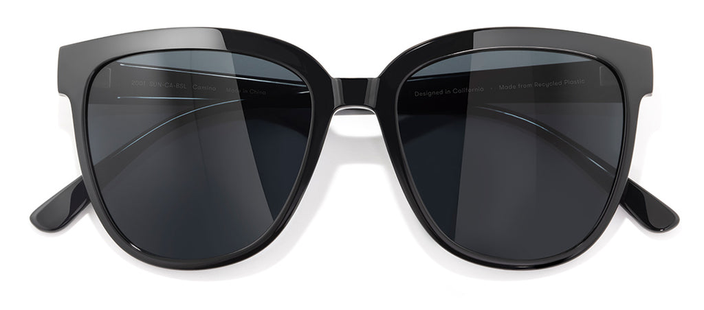 Sunski Camina Black Slate Retro Sunglasses