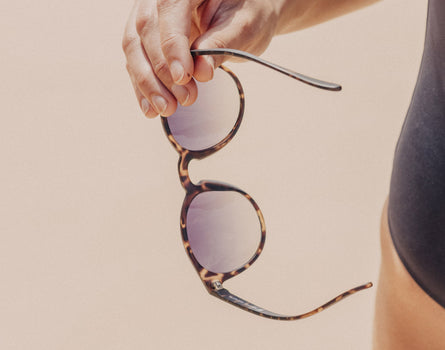 hand holding sunski dipsea sunglasses