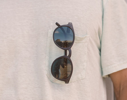 sunski dipsea sunglasses hanging shirt pocket