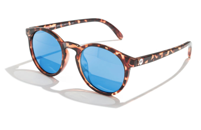 Wrap Around Polarized Anti Glare Sunglasses Tinted Blue Mirror Lens UV400