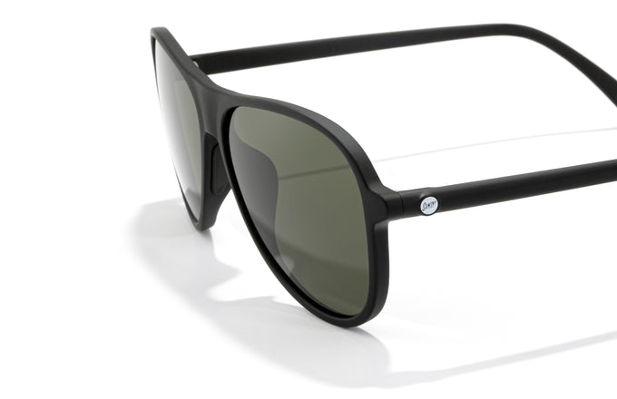 sunski foxtrot black forest close up side profile