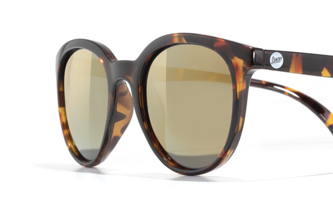 sunski makani tortoise flash gold close up three quarter angle
