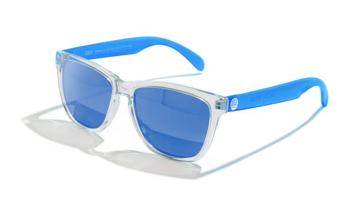 sunski original clear blue three quarter angle