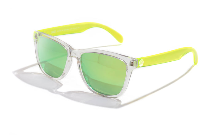 sunski original clear lime three quarter angle