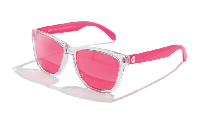 sunski original clear pink three quarter angle