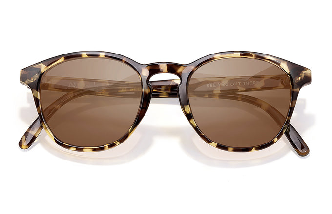 sunski yuba tortoise amber front angle