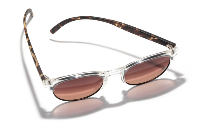 sunski avila clear tortoise fade aerial view