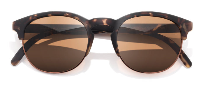 Sunski Olema Recycled Plastic Polarized Lightweight Comfortable Durable  Sunglasses for Men and Women (Tortoise Frame, Amber Lens)