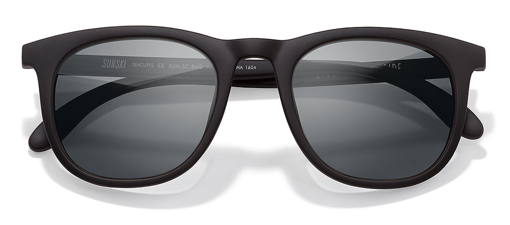 Sunski Seacliff Black Slate Best Beach Sunglasses and Surf Sunglasses