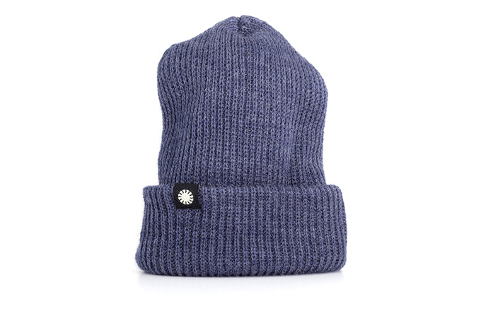 sunski shoulder season beanie denim standing upright