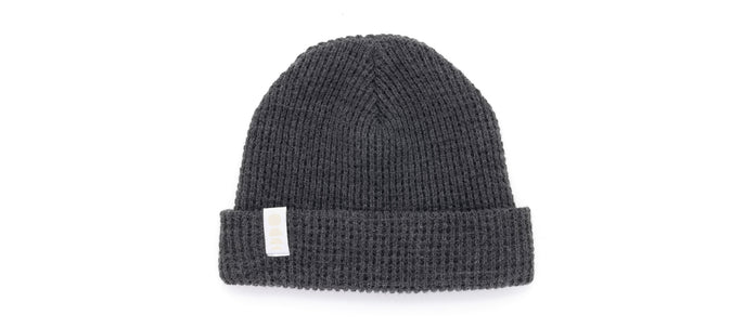 Winter Sun Beanie - Charcoal - sunski winter sun beanie charcoal flat lay