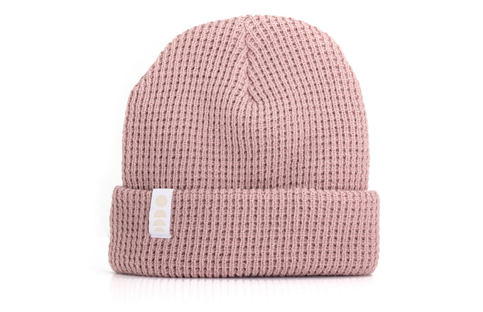 sunski winter sun beanie rose standing upright