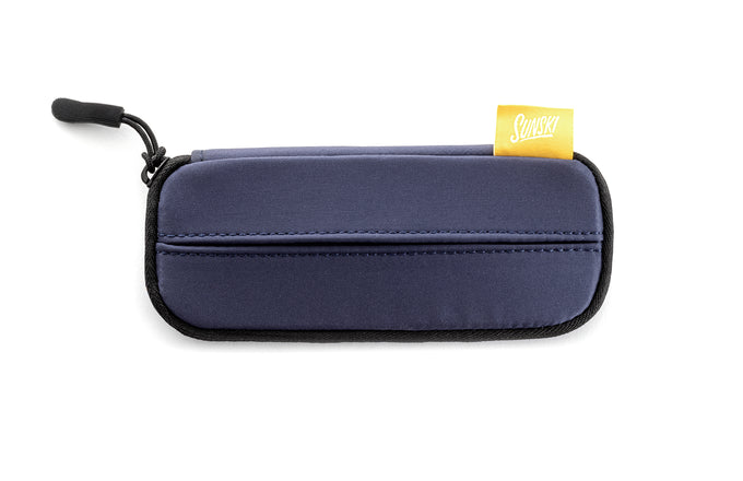 sunski zipper case navy front angle